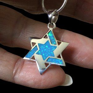 Star of David with Opals